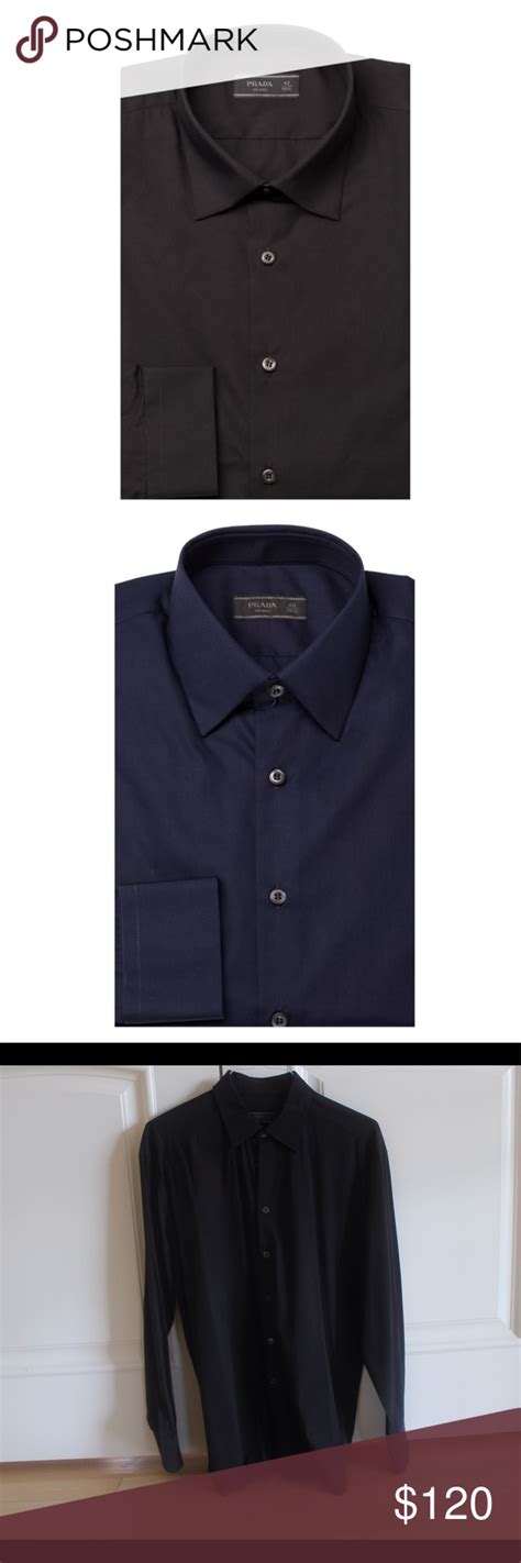 prada collar shirt men